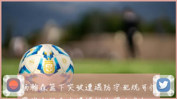杨瀚森篮下突破遭遇防守犯规可惜罚球未能命中遗憾错失得分良机