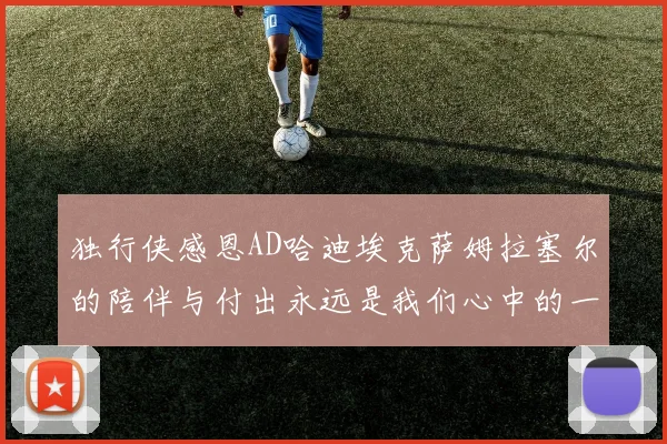 独行侠感恩AD哈迪埃克萨姆拉塞尔的陪伴与付出永远是我们心中的一家人